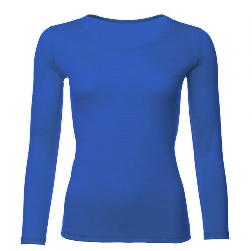 Dámské funkční triko Merino 140 dlouhý rukáv - Velikost: S, Farba: Tmavě modrá