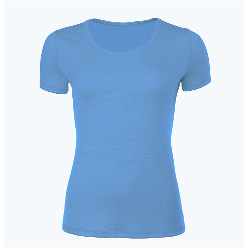 Dámské funkční tričko Merino 140 - Farba: Blankytně modrá, Veľkosť I rozmer: XL