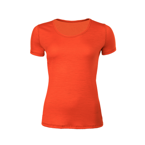 Dámské funkční tričko Merino 140 - Velikost: XL, Barva: Oranžová