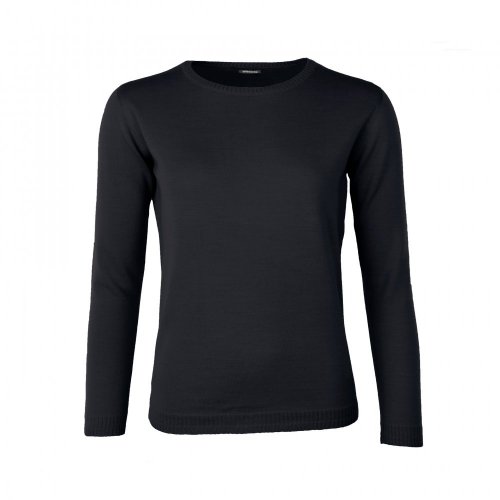 Dámský vlněný svetr Merino Extra - Barva: Černá, Velikost: XL