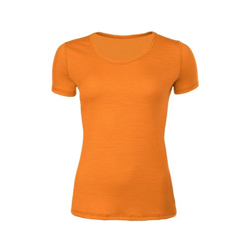 Dámské funkční tričko Merino 140 - Barva: Oranžová, Velikost: XXL
