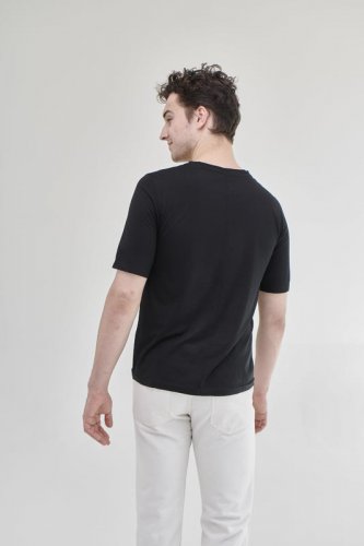 Pánské tričko Merino Basic 140 - Farba: Černá, Velikost: S