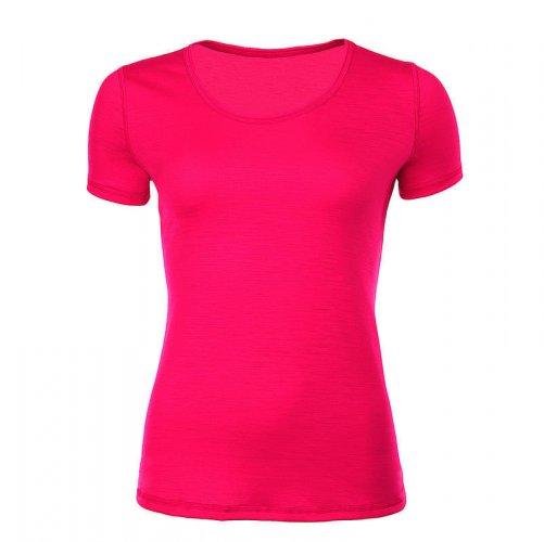 Dámské funkční tričko Merino 140 - Farba: Růžová, Velikost: XXL