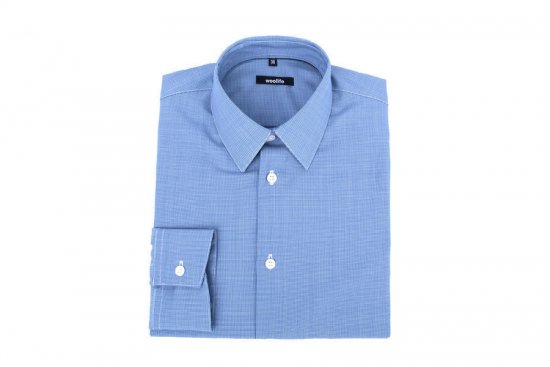 Pánská košile Merino Fancy SlimFit - Barva: Světle modrá, Velikost: 41 Slim Fit