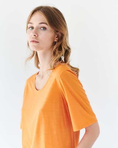 Dámské tričko Merino Basic 140 - Barva: Tmavě fialová, Velikost-rozměr: XL