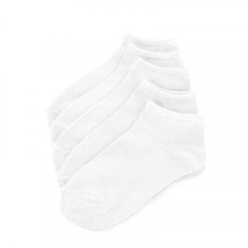 Ponožky FLEXI kotníčkové 5 párů - Barva: Bílá, Velikost obuvi: 27-28