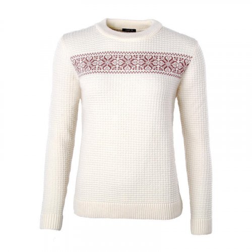 Dámský vlněný pulovr "CS" Merino - Farba: Béžová, Velikost: XL