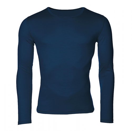 Pánské funkční triko Merino 140 dlouhý rukáv - Barva: Tmavě modrá, Velikost: XL