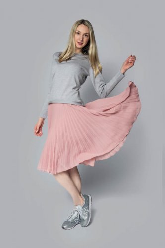 Dámský vlněný svetr Merino - Barva: Béžová, Velikost-rozměr: XL