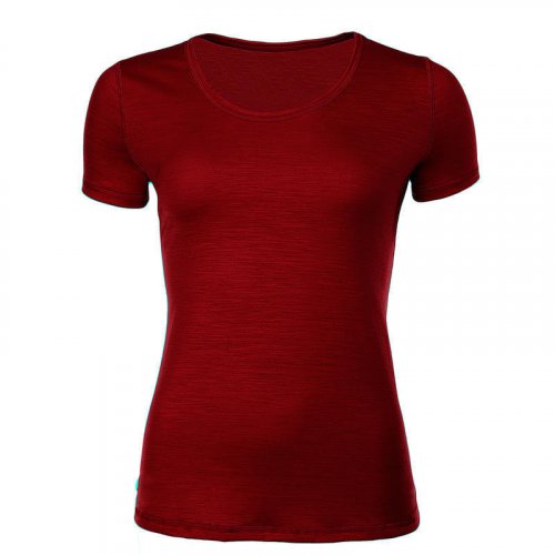 Dámské funkční tričko Merino 140 - Barva: Tmavě fialová, Velikost: XL