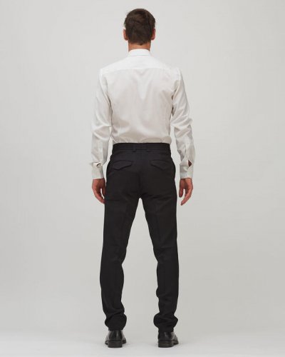 Pánská košile Merino Fancy SlimFit - Barva: Bílá padlý sníh, Velikost: 44 Slim Fit
