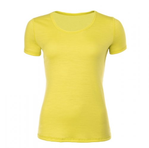 Dámské funkční tričko Merino 140 - Velikost: S, Barva: Žlutá