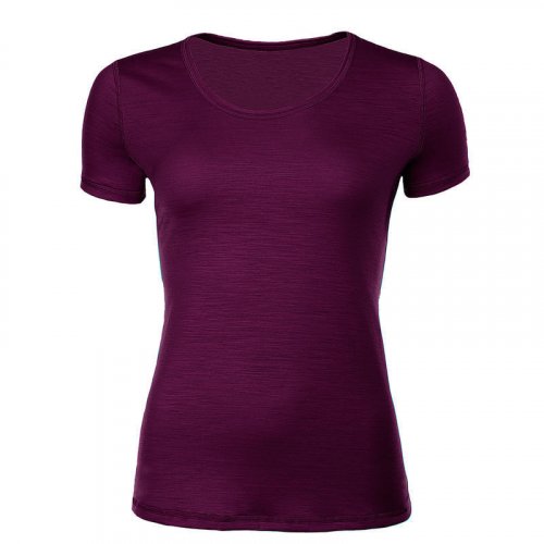 Dámské funkční tričko Merino 140 - Farba: Tmavě fialová, Veľkosť I rozmer: XXL