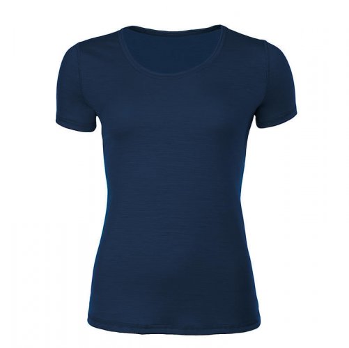 Dámské funkční tričko Merino 140 - Barva: Tmavě modrá, Velikost: S