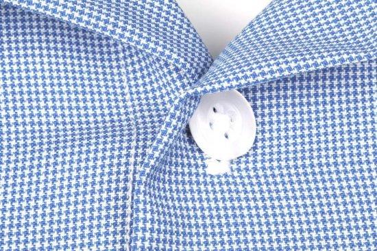 Pánská košile Merino Fancy SlimFit - Velikost: 40 Slim Fit, Barva: Tmavě modrá