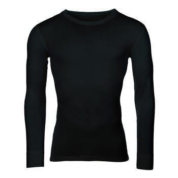 Pánské funkční triko Merino 210 dlouhý rukáv - Barva: Černá, Velikost: XL