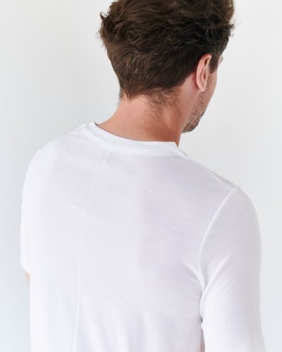 Pánské tričko Merino Basic 195 - Barva: Bílá, Velikost: S