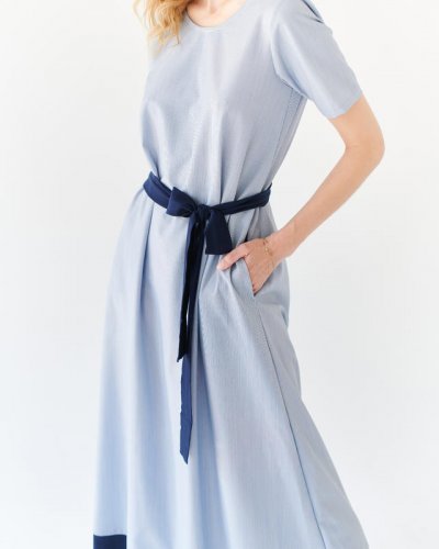 Šaty Super Fine - Barva: Modrá, Velikost: M